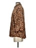 Zara 100% Viscose Animal Print Brown Tan 3/4 Sleeve Blouse Size S - photo 5