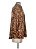 Zara 100% Viscose Animal Print Brown Tan 3/4 Sleeve Blouse Size S - photo 4