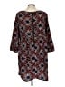 Old Navy 100% Polyester Print Blue Casual Dress Size L - photo 2