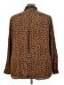Assorted Brands 100% Polyester Animal Print Brown Long Sleeve Blouse Size 22W - photo 2