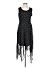 Elle Polka Dots Black Cocktail Dress Size L - photo 1