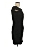 Brat Star Solid Black Cocktail Dress Size L - photo 4