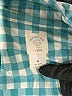 J.Crew 100% Cotton Checkered-gingham Teal Long Sleeve Button-Down Shirt Size 00 - photo 7