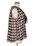 Tahari by ASL 100% Polyester Houndstooth Gray Sleeveless Blouse Size 1X - photo 4