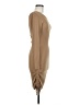 ePretty Solid Tan Casual Dress Size M - photo 4