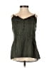 Fossil 100% Polyester Green Sleeveless Blouse Size XS - photo 1