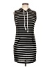 Unbranded Stripes Black Casual Dress Size L - photo 1