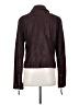 Blanc Noir 100% Polyurethane Burgundy Faux Leather Jacket Size L (estimated) - photo 2