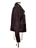 Blanc Noir 100% Polyurethane Burgundy Faux Leather Jacket Size L (estimated) - photo 4
