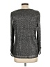 Nine West Metallic Silver Long Sleeve Blouse Size L - photo 2