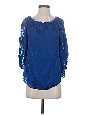 White House Black Market 3/4 Sleeve Blouse (view 1)