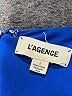 L'Agence 100% Polyester Blue Casual Dress Size Med (2) - photo 3
