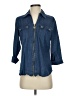Anne Klein Blue 3/4 Sleeve Button-Down Shirt Size S - photo 1