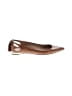Aquazzura 100% Leather Brown Flats Size EU 36 1/2 - photo 1
