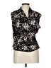 Jon Den Animal Print Black Brown Sleeveless Blouse Size L - photo 1
