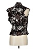 Jon Den Animal Print Black Brown Sleeveless Blouse Size L - photo 2
