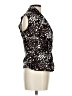 Jon Den Animal Print Black Brown Sleeveless Blouse Size L - photo 4
