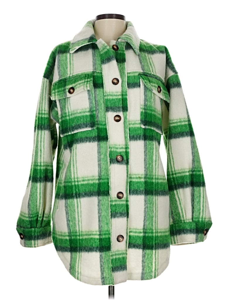 Pre-owned Winsome Coat In Green