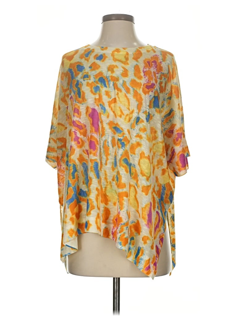 Pre-owned Nally & Millie Short Sleeve Blouse In Yellow