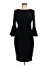 Calvin Klein Solid Black Cocktail Dress Size 6 - photo 1