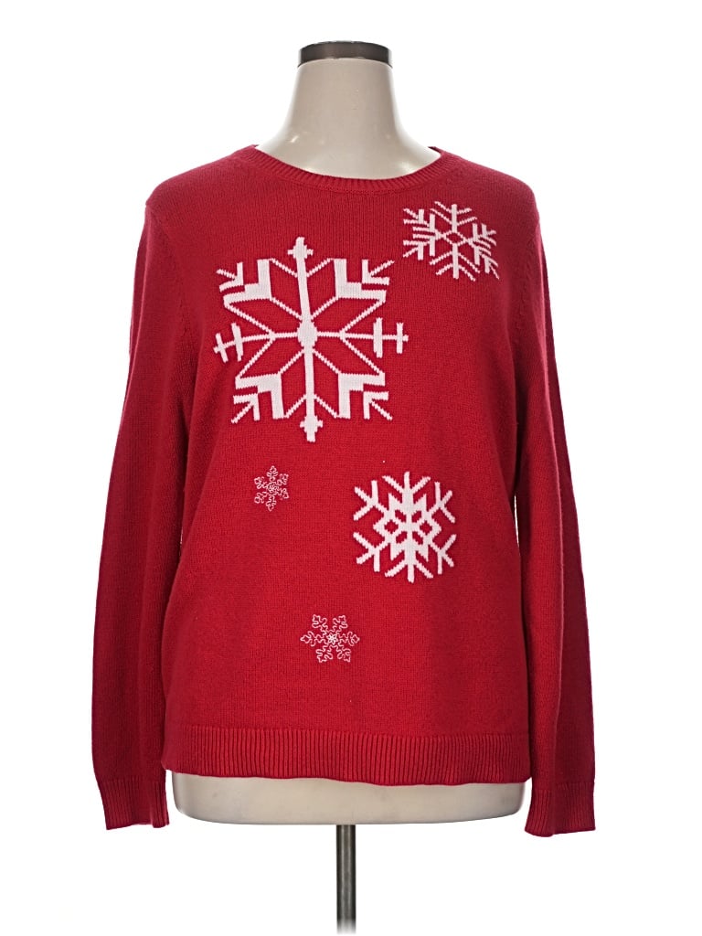 Pre-owned Talbots Pullover Sweater In Red