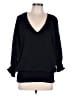Sam and Jess 100% Polyester Black 3/4 Sleeve Blouse Size L - photo 1