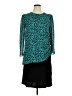 Assorted Brands Animal Print Teal Casual Dress Size 14 - photo 1