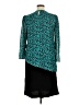 Assorted Brands Animal Print Teal Casual Dress Size 14 - photo 2