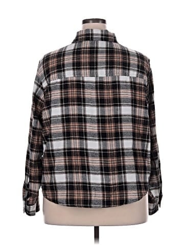 Wallflower Long Sleeve Button-Down Shirt (view 2)