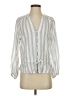 Rails Stripes Gray 3/4 Sleeve Blouse Size XS - photo 1