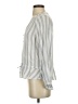 Rails Stripes Gray 3/4 Sleeve Blouse Size XS - photo 5