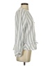 Rails Stripes Gray 3/4 Sleeve Blouse Size XS - photo 4