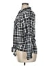 Passport 100% Polyester Plaid Gray Long Sleeve Blouse Size 16 - photo 5