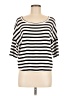 Three Dots Black 3/4 Sleeve Top Size M - photo 1