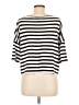 Three Dots Black 3/4 Sleeve Top Size M - photo 2