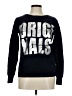 Adidas 100% Cotton Graphic Black Pullover Sweater Size S - photo 1