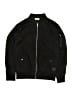 H&M 100% Polyester Solid Black Track Jacket Size 13 - 14 - photo 1