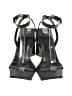 Balenciaga Gray Black Leather Sandals Size EU 38 - photo 2