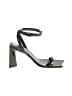 Balenciaga Gray Black Leather Sandals Size EU 38 - photo 1