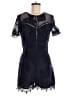 Adelyn Rae Graphic Blue Romper Size M - photo 1