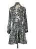 Zara 100% Polyester Print Blue Casual Dress Size S - photo 2