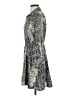 Zara 100% Polyester Print Blue Casual Dress Size S - photo 5