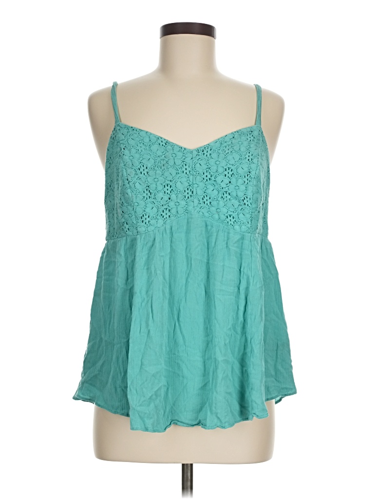 Pre-owned Torrid Sleeveless Blouse In Teal