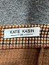 Kate Kasin Houndstooth Brown Casual Skirt Size 2XL - photo 4