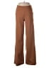 Promover Solid Brown Casual Pants Size M - photo 1