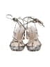 Steve Madden Animal Print Silver Ivory Sandals Size 6 - photo 2