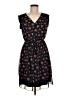 En Focus Studio 100% Polyester Paisley Black Casual Dress Size 6 - photo 1