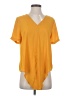 Madewell 100% Polyester Yellow Short Sleeve Blouse Size S - photo 1