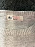 H&M 100% Cotton Silver Pullover Sweater Size 6 - 8 - photo 3