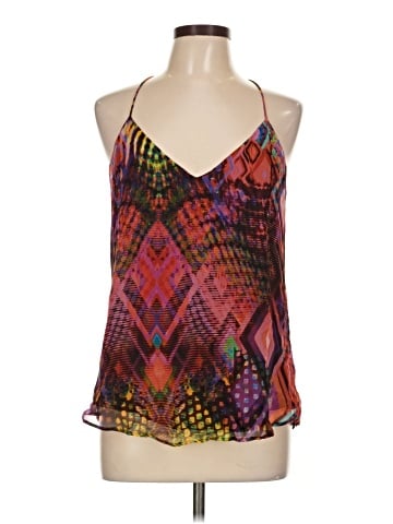 Lavender Brown Sleeveless Blouse (view 1)